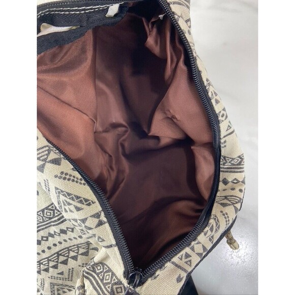 KAVU WHITE AZTEC ROPE HANDLE SLING PURSE 15 X 10 - Picture 4 of 5